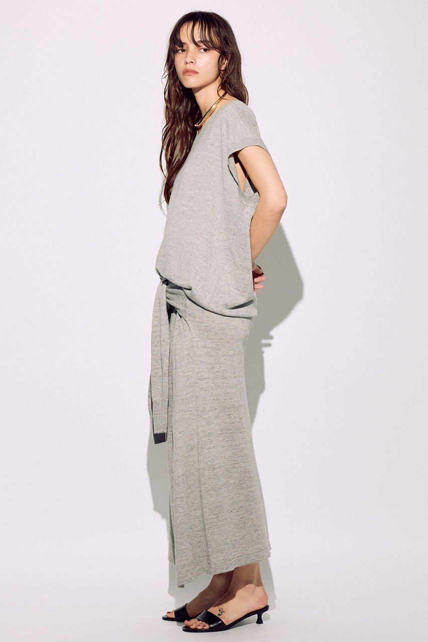 【ブリル/BRILL】のニットスリーブデザインスカート 人気、トレンドファッション・服の通販 founy(ファニー) 　ファッション　Fashion　レディースファッション　WOMEN　スカート　Skirt　ロングスカート　Long Skirt　おすすめ　Recommend　イタリア　Italy　セットアップ　Set Up　フォルム　Form　フレア　Flare　フレンチ　French　リネン　Linen　ロング　Long　NEW・新作・新着・新入荷　New Arrivals　other-5|ID: prp329100004446218 ipo3291000000031325522