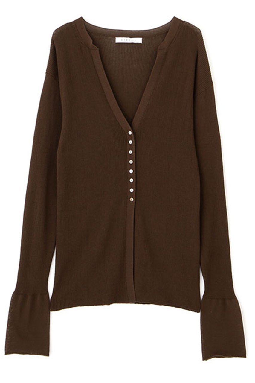 【エトレトウキョウ/ETRE TOKYO】のシアーリブニットカーディガン 人気、トレンドファッション・服の通販 founy(ファニー) 　ファッション　Fashion　レディースファッション　WOMEN　トップス・カットソー　Tops/Tshirt　ニット　Knit Tops　カーディガン　Cardigans　カフス　Cuffs　カーディガン　Cardigan　シアー　Sheer　シンプル　Simple　セットアップ　Set Up　フィット　Fit　エレガント 上品　Elegant　春　Spring　羽織　Haori　other-8|ID: prp329100004447274 ipo3291000000031325324