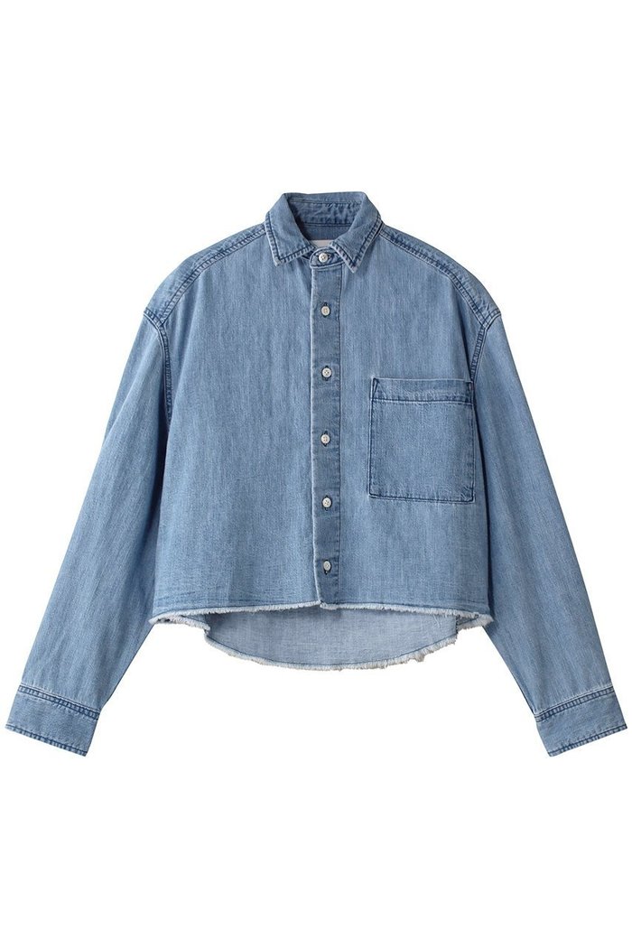 【アッパー ハイツ/upper hights】のTHE CROPPED DENIM SH インテリア・キッズ・メンズ・レディースファッション・服の通販 founy(ファニー) https://founy.com/ ファッション Fashion レディースファッション WOMEN トップス・カットソー Tops/Tshirt シャツ/ブラウス Shirts/Blouses クロップド Cropped スリーブ Sleeve デニム Denim フリンジ Fringe ボックス Box ヨーク Yoke ロング Long ワイド Wide 人気 Popularity 夏 Summer NEW・新作・新着・新入荷 New Arrivals |ID: prp329100004447278 ipo3291000000031091725