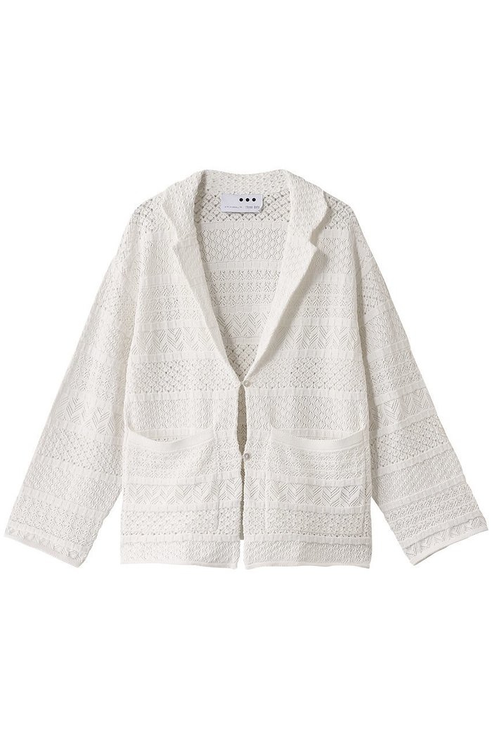 【スリー ドッツ/three dots】のストライプ レースジャケット インテリア・キッズ・メンズ・レディースファッション・服の通販 founy(ファニー) https://founy.com/ ファッション Fashion レディースファッション WOMEN アウター Coat Outerwear ジャケット Jackets エレガント 上品 Elegant ジャケット Jacket ストライプ Stripe デニム Denim レース Race |ID: prp329100004447303 ipo3291000000031091802