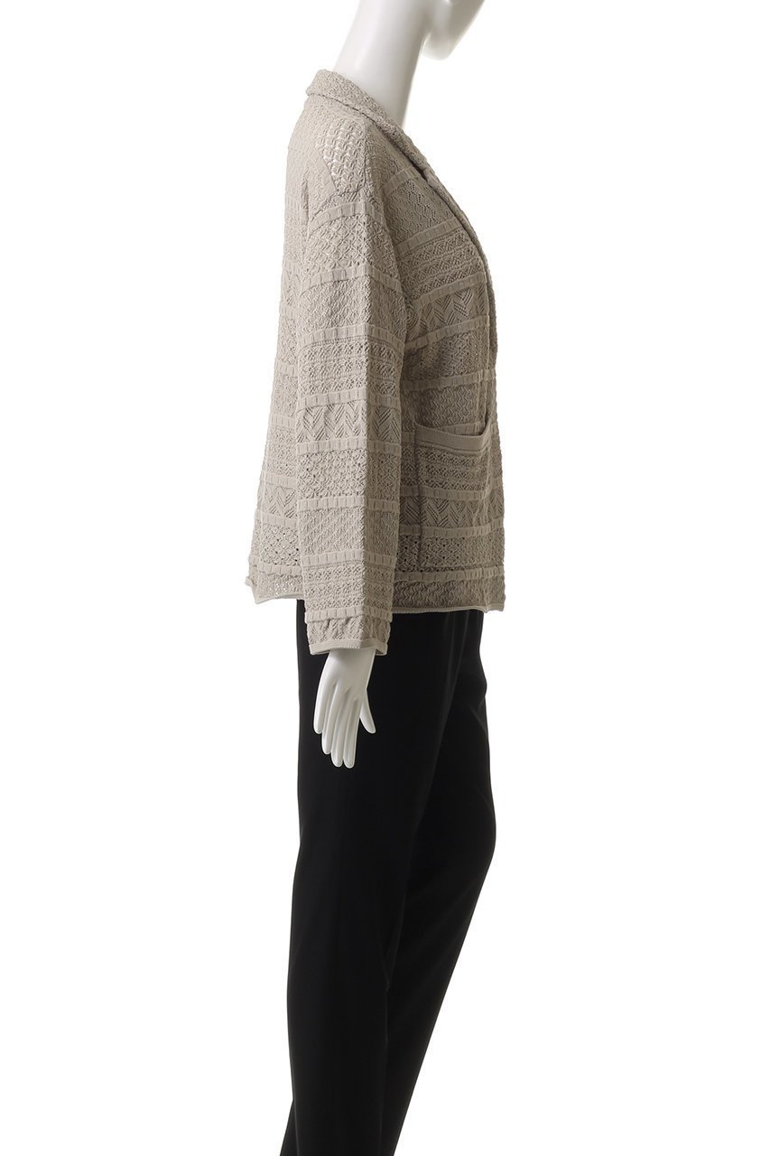 【スリー ドッツ/three dots】のストライプ レースジャケット 人気、トレンドファッション・服の通販 founy(ファニー) 　ファッション　Fashion　レディースファッション　WOMEN　アウター　Coat Outerwear　ジャケット　Jackets　エレガント 上品　Elegant　ジャケット　Jacket　ストライプ　Stripe　デニム　Denim　レース　Race　other-3|ID: prp329100004447303 ipo3291000000031254445