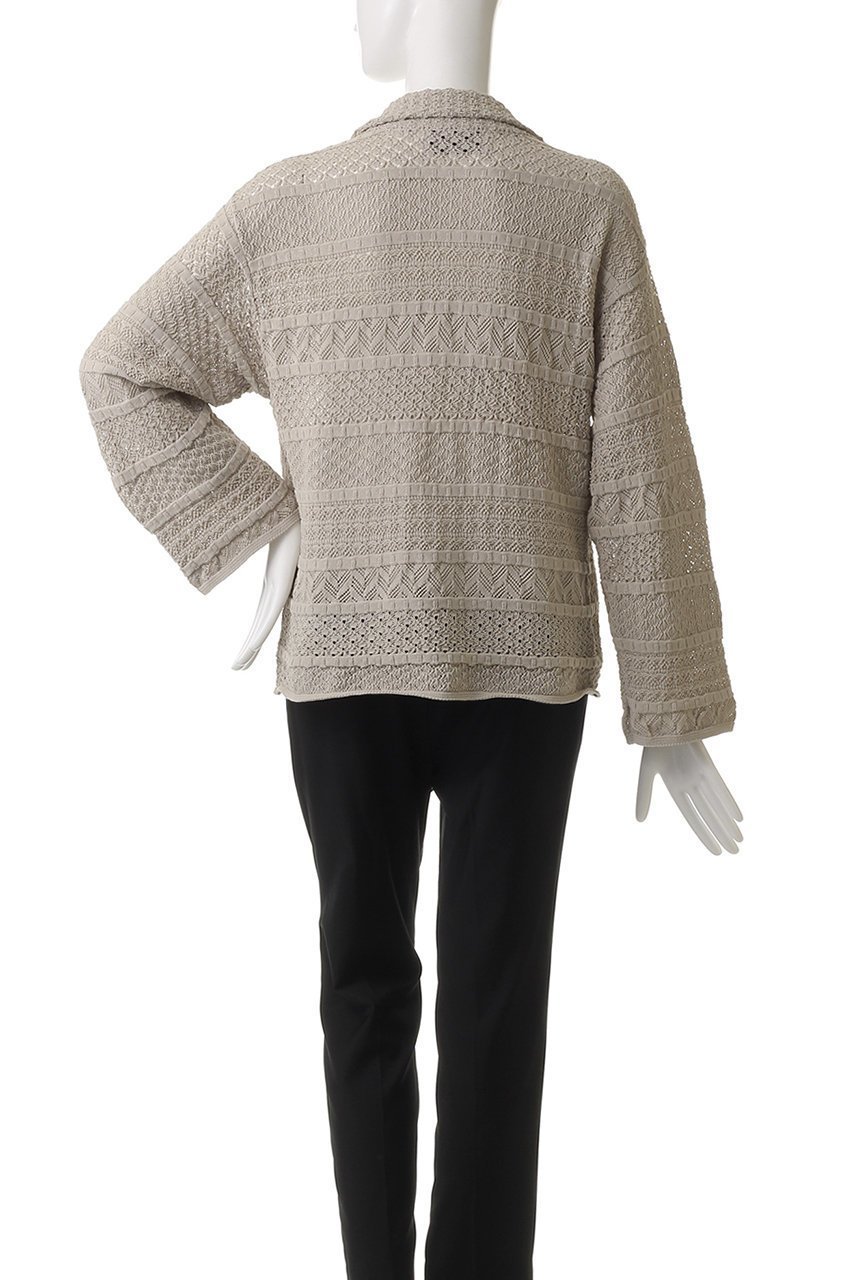 【スリー ドッツ/three dots】のストライプ レースジャケット 人気、トレンドファッション・服の通販 founy(ファニー) 　ファッション　Fashion　レディースファッション　WOMEN　アウター　Coat Outerwear　ジャケット　Jackets　エレガント 上品　Elegant　ジャケット　Jacket　ストライプ　Stripe　デニム　Denim　レース　Race　other-4|ID: prp329100004447303 ipo3291000000031254447