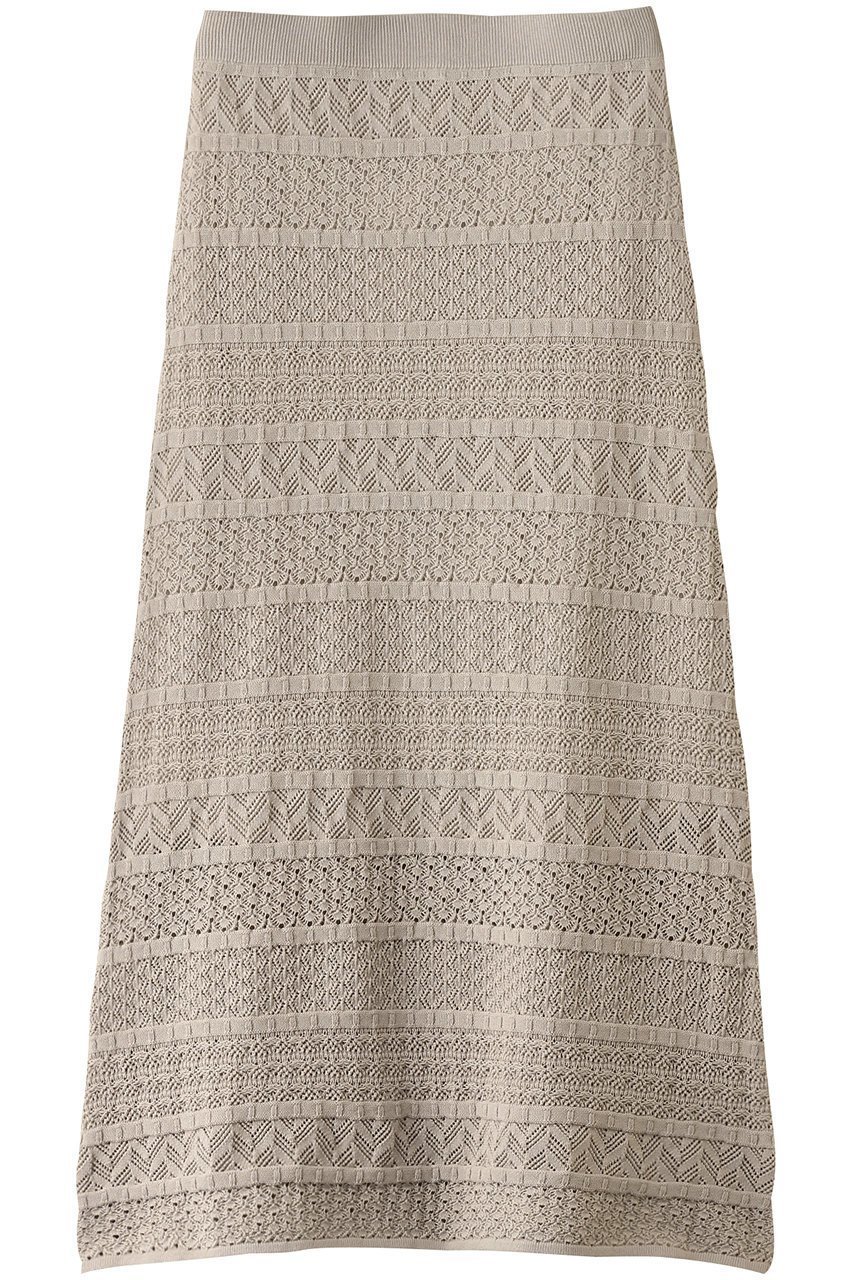 【スリー ドッツ/three dots】のストライプ レーススカート インテリア・キッズ・メンズ・レディースファッション・服の通販 founy(ファニー) 　ファッション　Fashion　レディースファッション　Fashion for Women　スカート　Skirts　ロングスカート　Long Skirts / Maxi & Midi Skirts　シンプル　Simple, Minimal　ストライプ　Stripe, Striped Pattern　パターン　Pattern, Design Print　レース　Lace, Lace Fabric　ロング　Long, Long-Length　エレガント 上品　Elegant　リネンベージュ|ID: prp329100004447304 ipo3291000000035951691