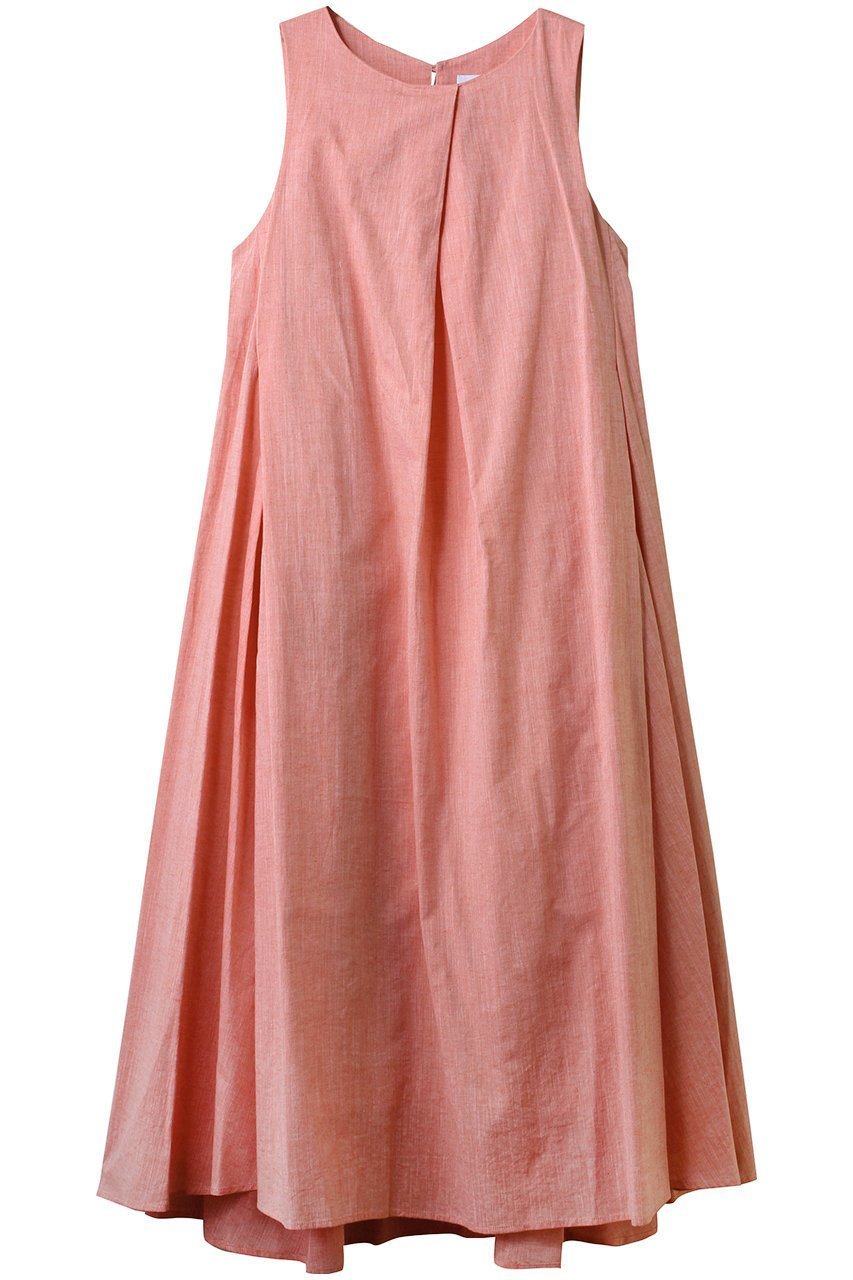 【スリー ドッツ/three dots】のコットンリネン ドレス インテリア・キッズ・メンズ・レディースファッション・服の通販 founy(ファニー) 　ファッション　Fashion　レディースファッション　Fashion for Women　トップス・カットソー　Cut & Sew Tops　ニット　Knit Tops & Sweaters　カジュアルプルオーバー・ニットトップス　Pullovers & Knit Tops / Casual Pullovers　ワンピース　Dresses　フォーマル・パーティードレス・結婚式用ドレス　Elegant & Casual Dresses　シアー　Sheer, See-Through　ドレス　Dress, One-Piece　ノースリーブ　Sleeveless, No-Sleeve　パーティ　Party, Party Style　フレア　Flare, Flared　リネン　Linen, Linen Fabric　レッド|ID: prp329100004447305 ipo3291000000035560006