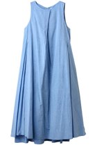 【スリー ドッツ/three dots】のコットンリネン ドレス ライトブルー|ID:prp329100004447305