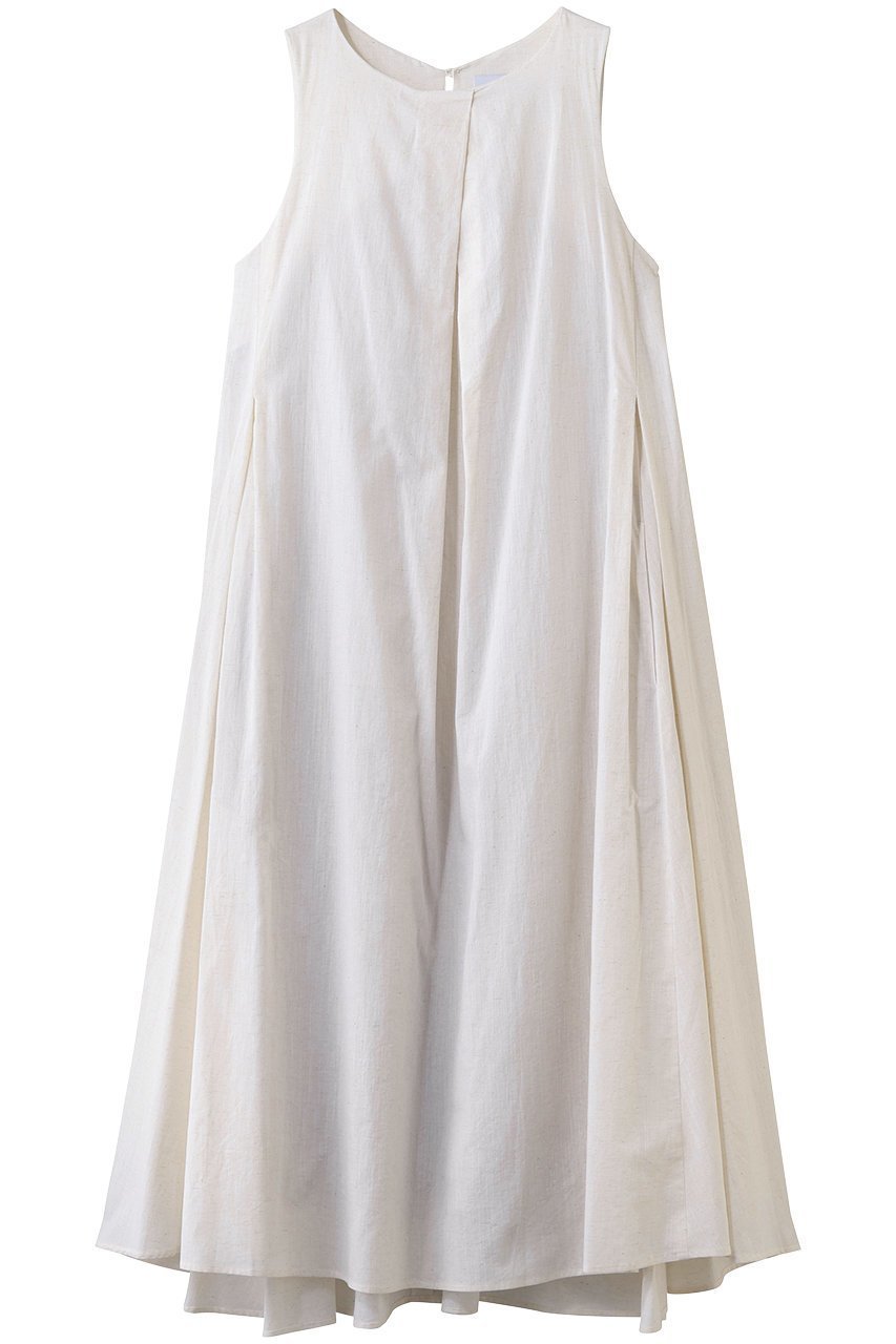 【スリー ドッツ/three dots】のコットンリネン ドレス インテリア・キッズ・メンズ・レディースファッション・服の通販 founy(ファニー) 　ファッション　Fashion　レディースファッション　Fashion for Women　トップス・カットソー　Cut & Sew Tops　ニット　Knit Tops & Sweaters　カジュアルプルオーバー・ニットトップス　Pullovers & Knit Tops / Casual Pullovers　ワンピース　Dresses　フォーマル・パーティードレス・結婚式用ドレス　Elegant & Casual Dresses　シアー　Sheer, See-Through　ドレス　Dress, One-Piece　ノースリーブ　Sleeveless, No-Sleeve　パーティ　Party, Party Style　フレア　Flare, Flared　リネン　Linen, Linen Fabric　再入荷　Restock / Back in Stock　ナチュラル|ID: prp329100004447305 ipo3291000000036623769