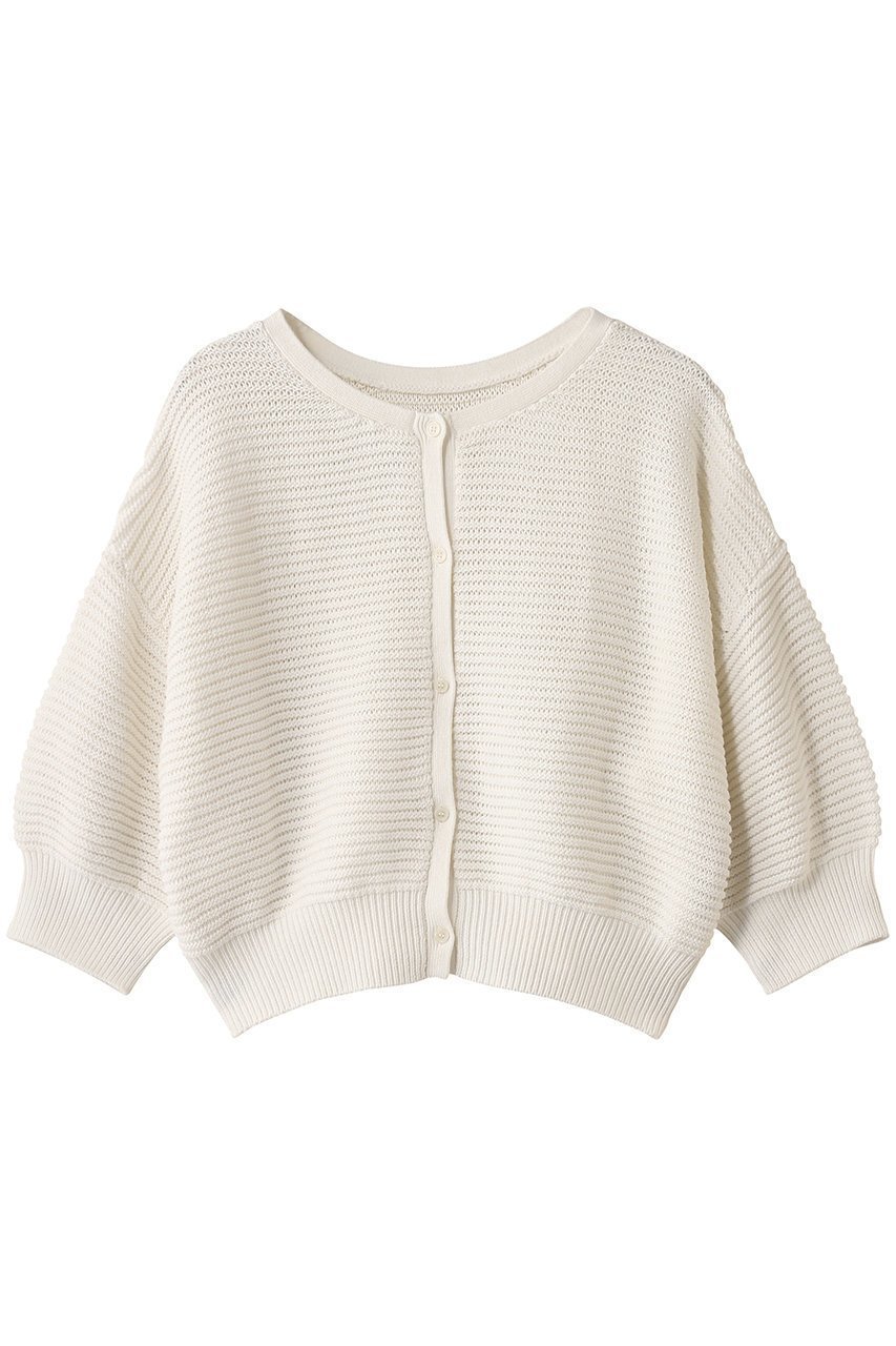 【スリー ドッツ/three dots】のメッシュ ハイツイストコットン カーディガン インテリア・キッズ・メンズ・レディースファッション・服の通販 founy(ファニー) 　ファッション　Fashion　レディースファッション　Fashion for Women　トップス・カットソー　Cut & Sew Tops　ニット　Knit Tops & Sweaters　カーディガン・羽織り　Layered Style Cardigans　カーディガン　Cardigan, Knitwear　シンプル　Simple, Minimal　メッシュ　Mesh, Net Fabric　モダン　Modern, Contemporary　ワイド　Wide, Wide Fit　夏　Summer　春　Spring　S/S・春夏　SS, Spring/Summer, Warm Season　ホワイト|ID: prp329100004447306 ipo3291000000032791398