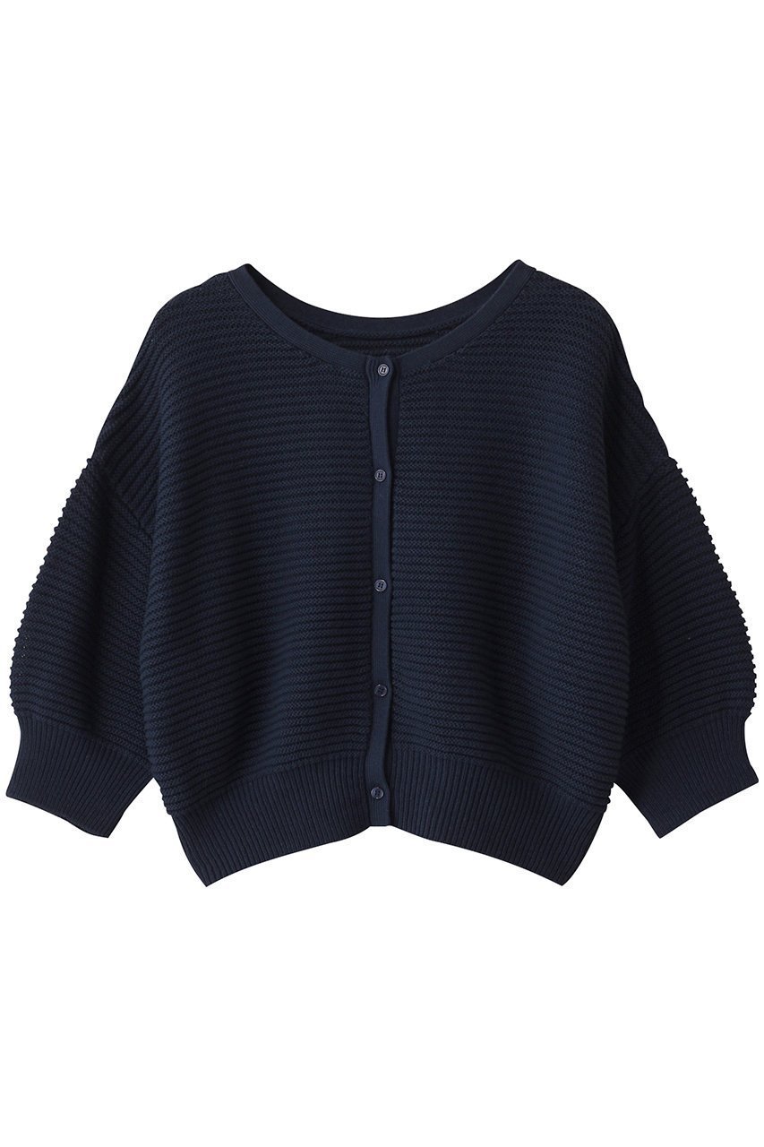 【スリー ドッツ/three dots】のメッシュ ハイツイストコットン カーディガン インテリア・キッズ・メンズ・レディースファッション・服の通販 founy(ファニー) 　ファッション　Fashion　レディースファッション　Fashion for Women　トップス・カットソー　Cut & Sew Tops　ニット　Knit Tops & Sweaters　カーディガン・羽織り　Layered Style Cardigans　カーディガン　Cardigan, Knitwear　シンプル　Simple, Minimal　メッシュ　Mesh, Net Fabric　モダン　Modern, Contemporary　ワイド　Wide, Wide Fit　夏　Summer　春　Spring　S/S・春夏　SS, Spring/Summer, Warm Season　ネイビー|ID: prp329100004447306 ipo3291000000032791400