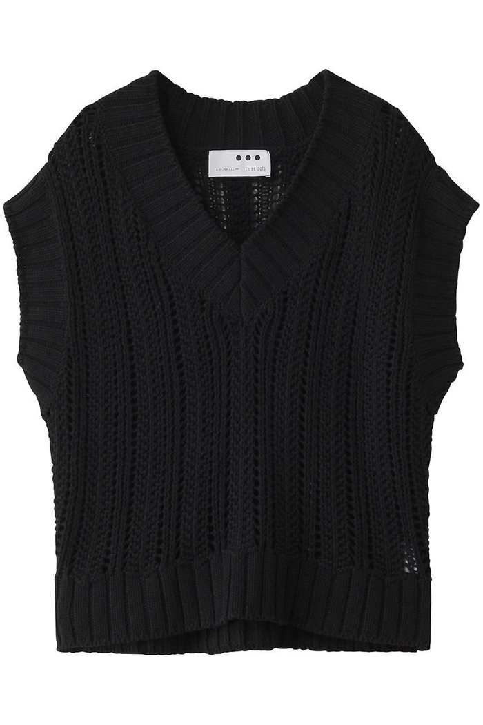 【スリー ドッツ/three dots】のメッシュ コットン ベスト インテリア・キッズ・メンズ・レディースファッション・服の通販 founy(ファニー) https://founy.com/ ファッション Fashion レディースファッション WOMEN トップス・カットソー Tops/Tshirt ニット Knit Tops ベスト/ジレ Gilets/Vests プルオーバー Pullover ベスト Vest メッシュ Mesh リラックス Relax エレガント 上品 Elegant NEW・新作・新着・新入荷 New Arrivals |ID: prp329100004447308 ipo3291000000031091824