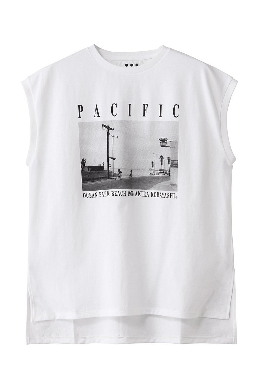 【スリー ドッツ/three dots】のグラフィックT タンクトップ インテリア・キッズ・メンズ・レディースファッション・服の通販 founy(ファニー) 　ファッション　Fashion　レディースファッション　Fashion for Women　トップス・カットソー　Cut & Sew Tops　キャミソール&ノースリーブ　Camisoles & Sleeveless Tops　シャツ・ブラウス・オフィスカジュアル　Elegant Blouses & Button-Ups　ロングTシャツ・Tシャツ　Longline T-Shirts & Tees　カットソー・ベーシックTシャツ　Cut-and-Sewn Tops / Stretch Tees & Basics　キャミソール　Camisole, Spaghetti Strap Top　グラフィック　Graphic, Graphic Design　シンプル　Simple, Minimal　タンク　Tank Top, Sleeveless Top　デニム　Denim, Jeans Material　プリント　Print, Printed Pattern　パシフィック|ID: prp329100004447310 ipo3291000000032791443