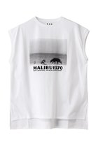 【スリー ドッツ/three dots】のグラフィックT タンクトップ ホワイト2|ID:prp329100004447310