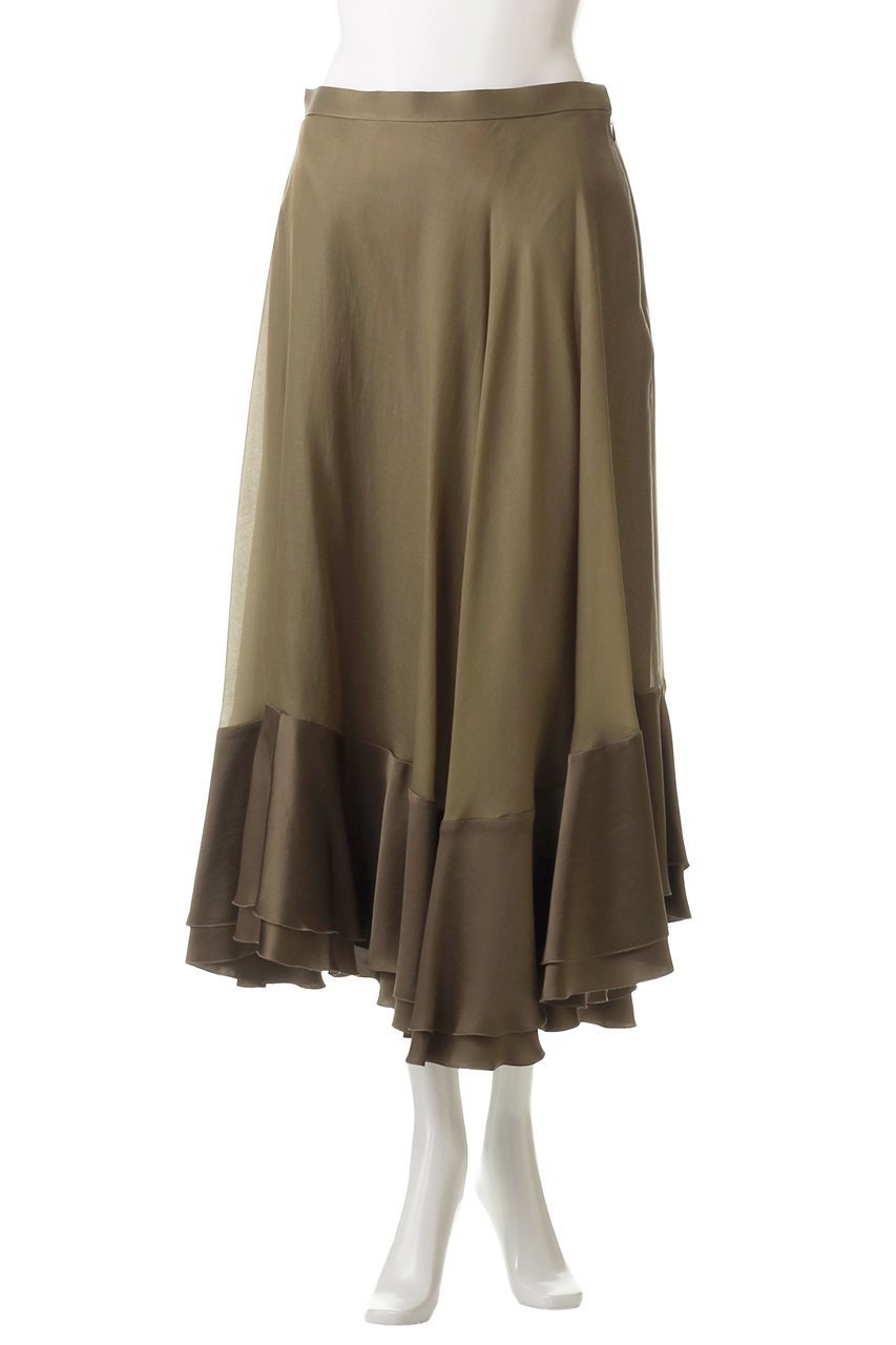 【エステータ/esteta】のドレープサテンフレアスカート 人気、トレンドファッション・服の通販 founy(ファニー) 　ファッション　Fashion　レディースファッション　WOMEN　スカート　Skirt　Aライン/フレアスカート　Flared A-Line Skirts　ロングスカート　Long Skirt　アシンメトリー　Asymmetry　エレガント 上品　Elegant　サテン　Satin　フレア　Flare　ロング　Long　other-2|ID: prp329100004448379 ipo3291000000031254179