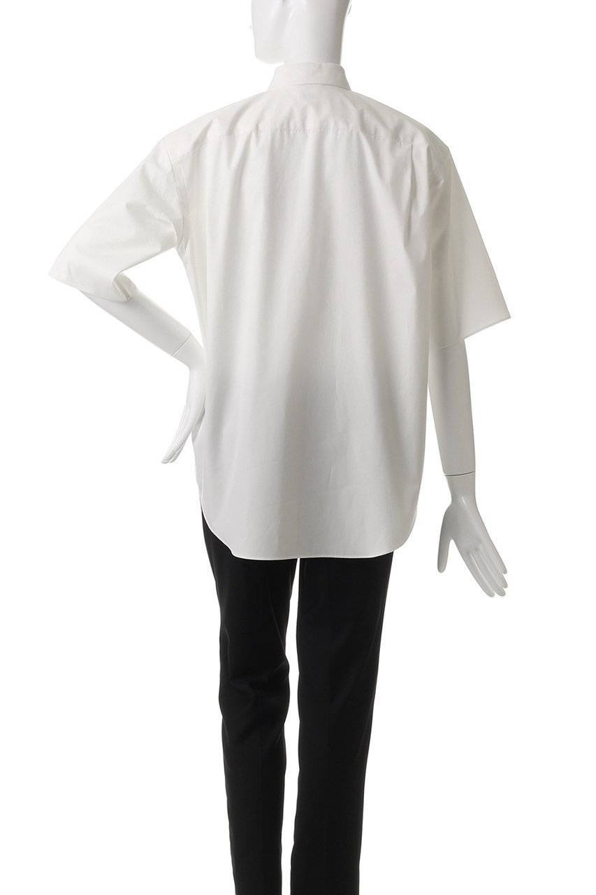 【バウト/BOWTE】のコットン/シルク ハイカウント タイプライター ハーフスリーブシャツ 人気、トレンドファッション・服の通販 founy(ファニー) 　ファッション　Fashion　レディースファッション　Fashion for Women　トップス・カットソー　Cut & Sew Tops　シャツ・ブラウス・オフィスカジュアル　Elegant Blouses & Button-Ups　シアー　Sheer, See-Through　ショート　Short, Short Length　シルク　Silk, 100% Silk　シンプル　Simple, Minimal　スリーブ　Sleeve, Long Sleeve / Short Sleeve　タイプライター　Typewriter Fabric, Crisp Cotton　ハーフ　Half, Half-Length　ベーシック　Basic, Essential　other-4|ID: prp329100004448385 ipo3291000000036071092