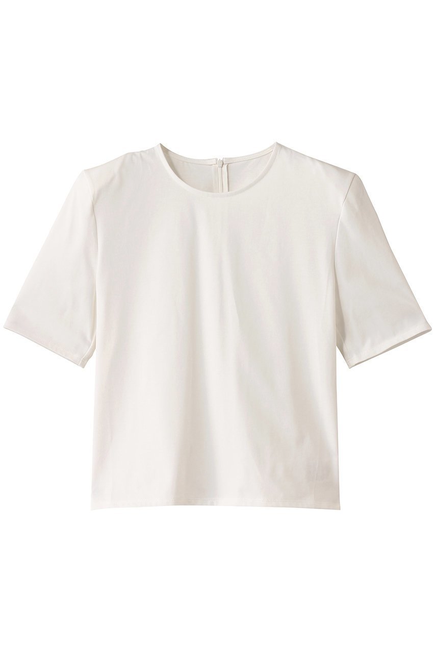 【ハー/HER.】のパワショルカットトップス インテリア・キッズ・メンズ・レディースファッション・服の通販 founy(ファニー) 　ファッション　Fashion　レディースファッション　Fashion for Women　トップス・カットソー　Cut & Sew Tops　シャツ・ブラウス・オフィスカジュアル　Elegant Blouses & Button-Ups　ロングTシャツ・Tシャツ　Longline T-Shirts & Tees　カットソー・ベーシックTシャツ　Cut-and-Sewn Tops / Stretch Tees & Basics　カットソー　Cut and Sewn Top　ショルダー　Shoulder, Shoulder Strap　ショート　Short, Short Length　シンプル　Simple, Minimal　スリーブ　Sleeve, Long Sleeve / Short Sleeve　オフホワイト|ID: prp329100004449456 ipo3291000000032860476