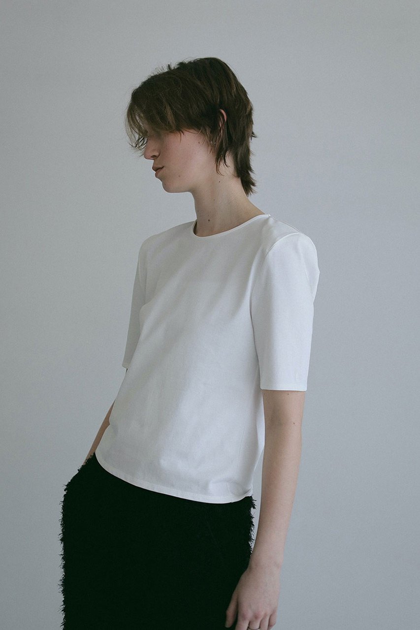 【ハー/HER.】のパワショルカットトップス 人気、トレンドファッション・服の通販 founy(ファニー) 　ファッション　Fashion　レディースファッション　Fashion for Women　トップス・カットソー　Cut & Sew Tops　シャツ・ブラウス・オフィスカジュアル　Elegant Blouses & Button-Ups　ロングTシャツ・Tシャツ　Longline T-Shirts & Tees　カットソー・ベーシックTシャツ　Cut-and-Sewn Tops / Stretch Tees & Basics　カットソー　Cut and Sewn Top　ショルダー　Shoulder, Shoulder Strap　ショート　Short, Short Length　シンプル　Simple, Minimal　スリーブ　Sleeve, Long Sleeve / Short Sleeve　other-8|ID: prp329100004449456 ipo3291000000032860514