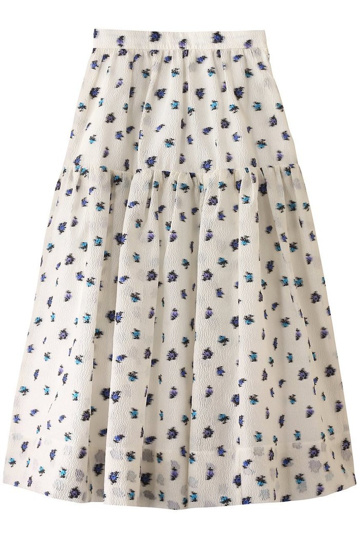 【ランバン オン ブルー/LANVIN en Bleu】のfleurettezジャガードスカート インテリア・キッズ・メンズ・レディースファッション・服の通販 founy(ファニー) https://founy.com/ ファッション Fashion レディースファッション Fashion for Women スカート Skirts ロングスカート Long Skirts / Maxi & Midi Skirts ギャザー Gathered, Ruffled シアー Sheer, See-Through シンプル Simple, Minimal ファブリック Fabric, Textile モダン Modern, Contemporary ロング Long, Long-Length |ID: prp329100004449459 ipo3291000000032824295
