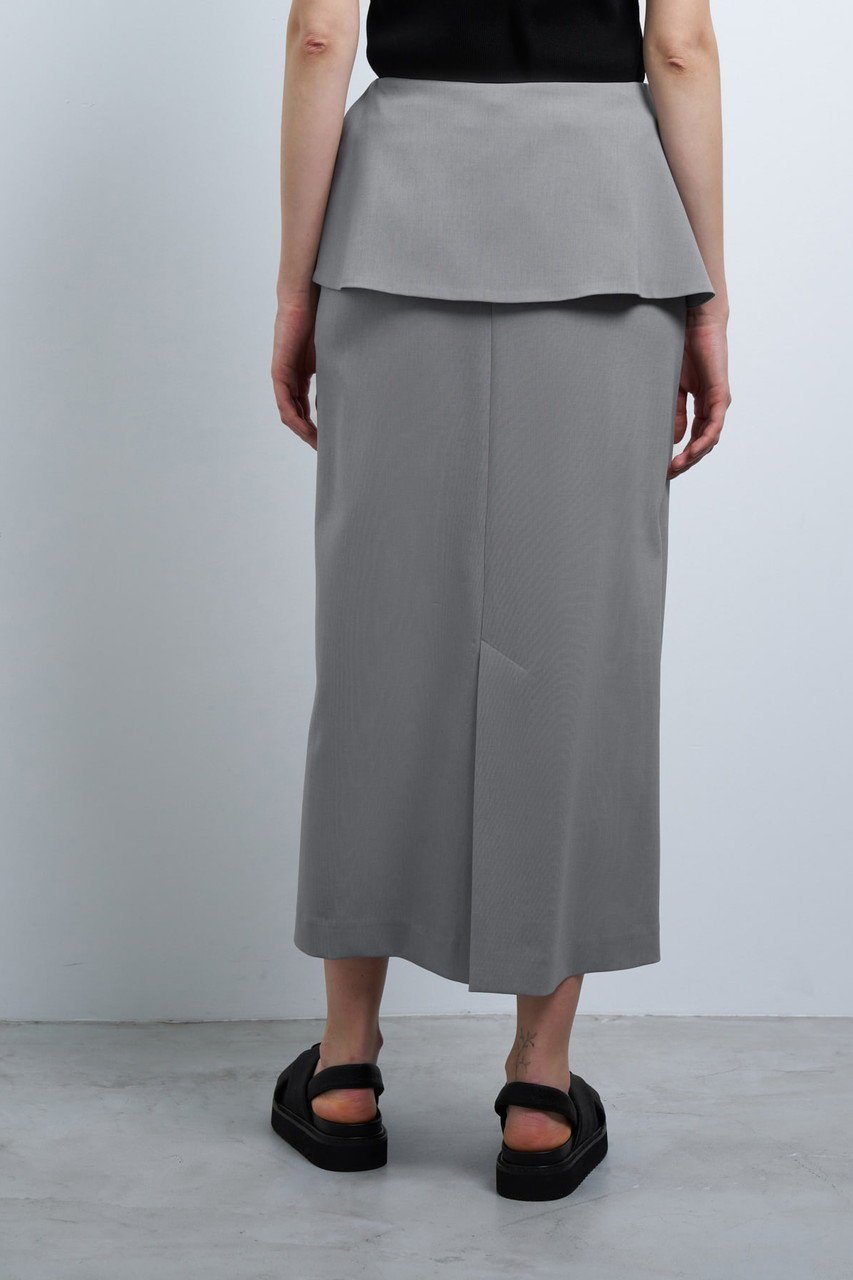 【ランバン オン ブルー/LANVIN en Bleu】のトリクシオンラップスカート 人気、トレンドファッション・服の通販 founy(ファニー) 　ファッション　Fashion　レディースファッション　WOMEN　スカート　Skirt　ロングスカート　Long Skirt　おすすめ　Recommend　スリット　Slit　ファブリック　Fabric　ペプラム　Peplum　ロング　Long　other-3|ID: prp329100004449460 ipo3291000000031588960