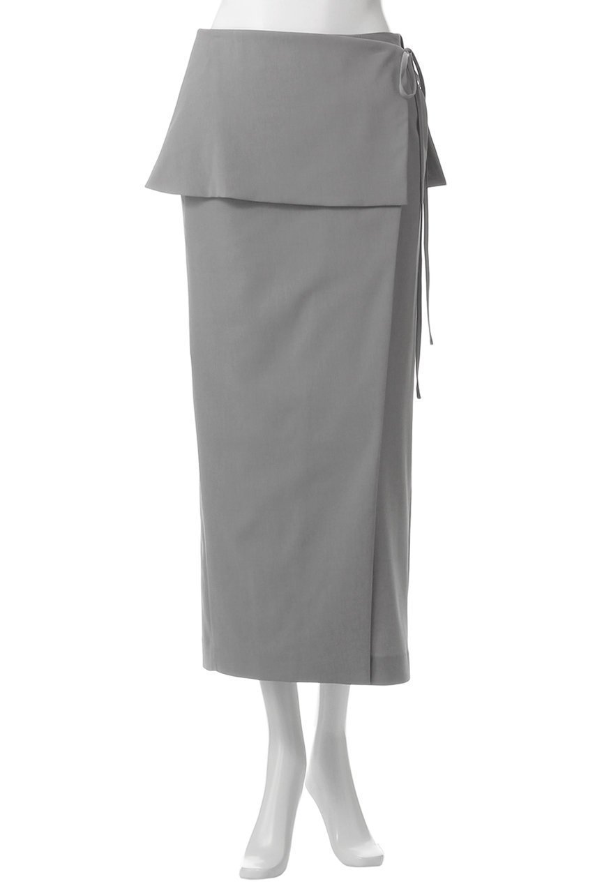 【ランバン オン ブルー/LANVIN en Bleu】のトリクシオンラップスカート 人気、トレンドファッション・服の通販 founy(ファニー) 　ファッション　Fashion　レディースファッション　WOMEN　スカート　Skirt　ロングスカート　Long Skirt　おすすめ　Recommend　スリット　Slit　ファブリック　Fabric　ペプラム　Peplum　ロング　Long　other-6|ID: prp329100004449460 ipo3291000000031987518
