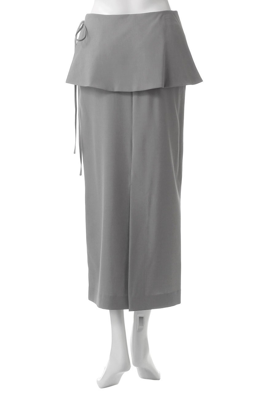 【ランバン オン ブルー/LANVIN en Bleu】のトリクシオンラップスカート 人気、トレンドファッション・服の通販 founy(ファニー) 　ファッション　Fashion　レディースファッション　WOMEN　スカート　Skirt　ロングスカート　Long Skirt　おすすめ　Recommend　スリット　Slit　ファブリック　Fabric　ペプラム　Peplum　ロング　Long　other-8|ID: prp329100004449460 ipo3291000000031987520
