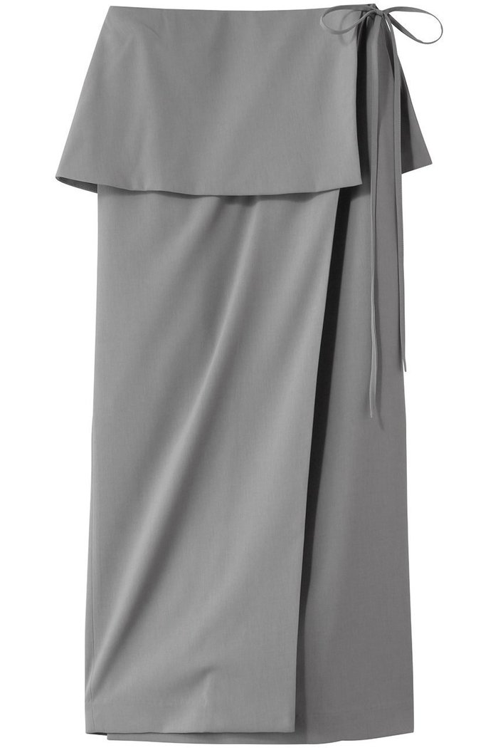 【ランバン オン ブルー/LANVIN en Bleu】のトリクシオンラップスカート インテリア・キッズ・メンズ・レディースファッション・服の通販 founy(ファニー) https://founy.com/ ファッション Fashion レディースファッション Fashion for Women スカート Skirts ロングスカート Long Skirts / Maxi & Midi Skirts おすすめ Recommended / Our Picks スリット Slit, Slit Detail ファブリック Fabric, Textile ペプラム Peplum, Flared Hem ロング Long, Long-Length |ID: prp329100004449460 ipo3291000000032824305