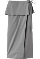 【ランバン オン ブルー/LANVIN en Bleu】のトリクシオンラップスカート グレー|ID: prp329100004449460 ipo3291000000032824306
