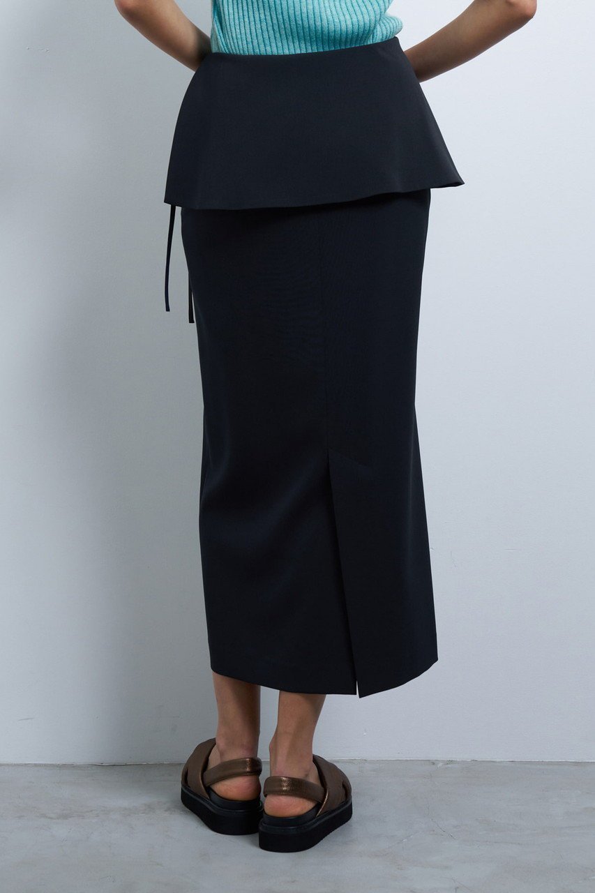 【ランバン オン ブルー/LANVIN en Bleu】のトリクシオンラップスカート 人気、トレンドファッション・服の通販 founy(ファニー) 　ファッション　Fashion　レディースファッション　Fashion for Women　スカート　Skirts　ロングスカート　Long Skirts / Maxi & Midi Skirts　おすすめ　Recommended / Our Picks　スリット　Slit, Slit Detail　ファブリック　Fabric, Textile　ペプラム　Peplum, Flared Hem　ロング　Long, Long-Length　other-6|ID: prp329100004449460 ipo3291000000032824312