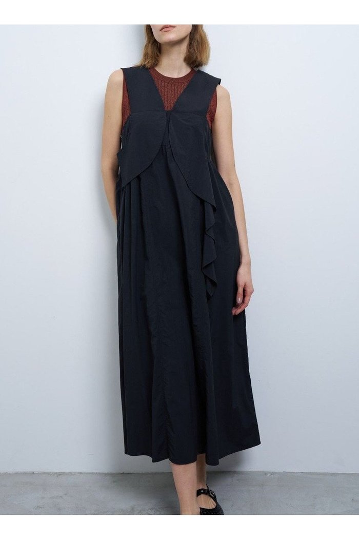 【ランバン オン ブルー/LANVIN en Bleu】のアシンメラッフルノースリーブワンピース インテリア・キッズ・メンズ・レディースファッション・服の通販 founy(ファニー) https://founy.com/ ファッション Fashion レディースファッション WOMEN ワンピース Dress チュニック Tunic アシンメトリー Asymmetry チュニック Tunic バランス Balance メランジ Melange ラッフル Raffle ロング Long |ID: prp329100004449464 ipo3291000000031116312