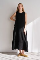 【ランバン オン ブルー/LANVIN en Bleu】のジャガードニットフレアワンピース 人気、トレンドファッション・服の通販 founy(ファニー) ファッション Fashion レディースファッション Fashion for Women ワンピース Dresses チュニック Tunic Tops & Dresses ギャザー Gathered, Ruffled シアー Sheer, See-Through チュニック Tunic, Long Top ファブリック Fabric, Textile フレア Flare, Flared ロング Long, Long-Length thumbnail ブラック|ID: prp329100004449465 ipo3291000000032865747