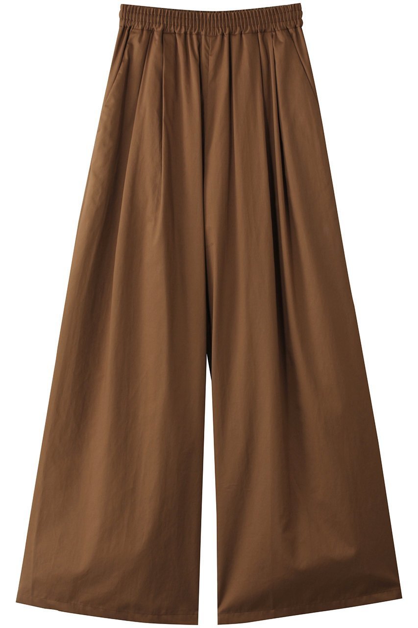 【グラフペーパー/Graphpaper】のSilicon Poplin Two Tuck Wide Pants/パンツ インテリア・キッズ・メンズ・レディースファッション・服の通販 founy(ファニー) 　ファッション　Fashion　レディースファッション　Fashion for Women　パンツ　Pants & Trousers　なめらか　Smooth, Silky Texture　バランス　Balance, Style Balance　ワイド　Wide, Wide Fit　エレガント 上品　Elegant　ブラウン|ID: prp329100004450720 ipo3291000000032905841