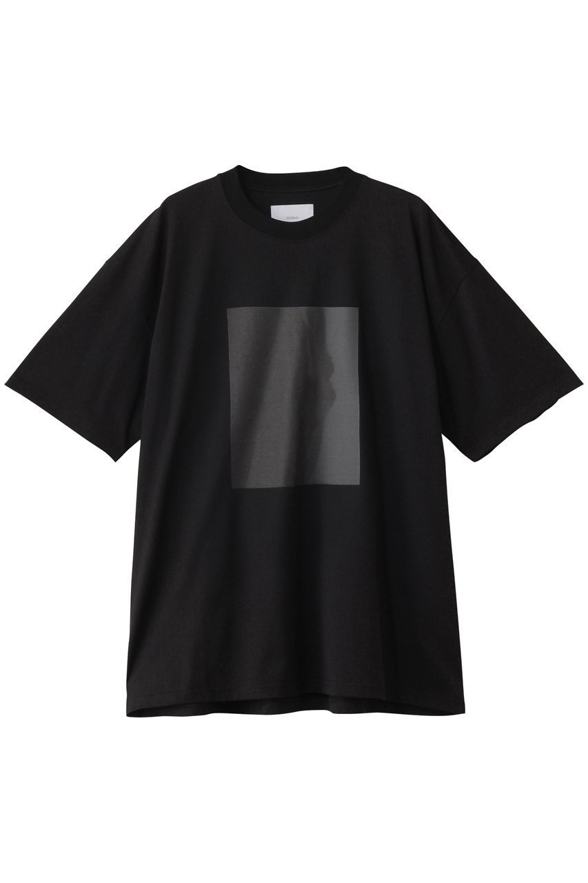 【シュタイン/ssstein / MEN】の【MEN】OVERSIZED PRINT TEE -TWIST- (MARCERIZED) インテリア・キッズ・メンズ・レディースファッション・服の通販 founy(ファニー) 　ファッション　Fashion　メンズファッション　MEN　トップス・カットソー　Tops/Tshirt/Men　シャツ　Shirts　なめらか　Smooth　ショート　Short　シルケット　Mercerization　スリーブ　Sleeve　プリント　Print　ボトム　Bottom　ブラック|ID: prp329100004450723 ipo3291000000031128893