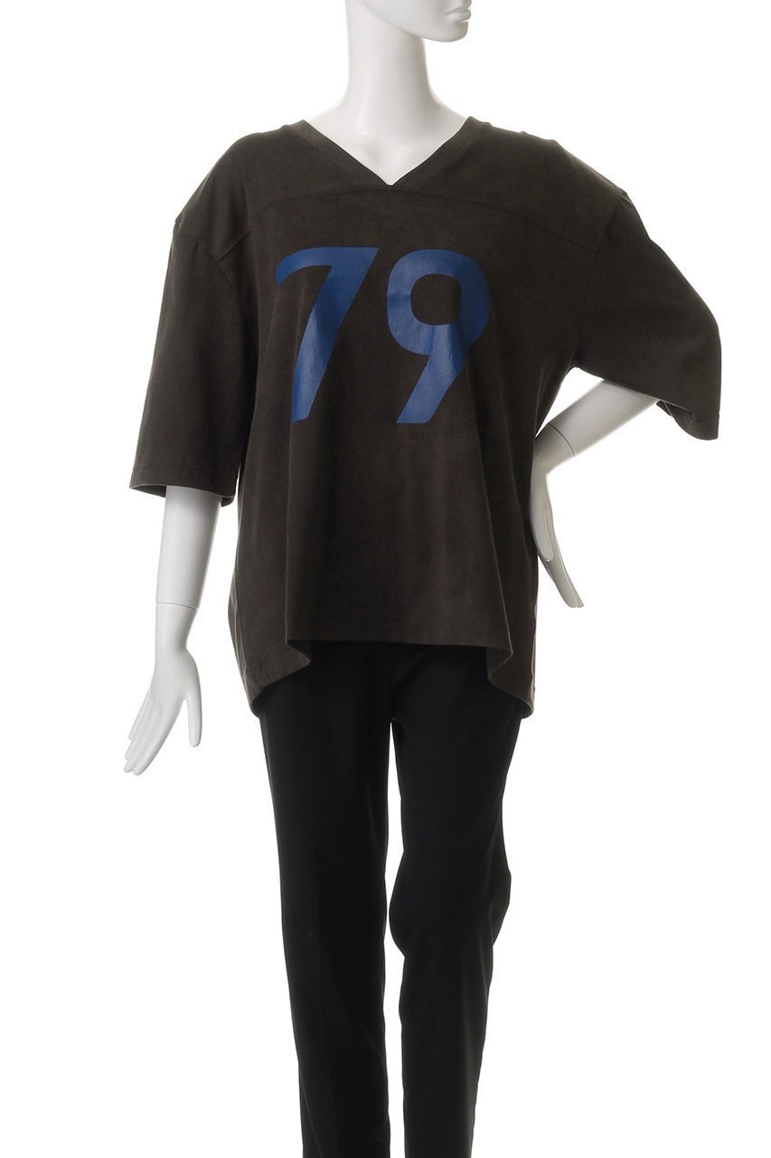 【ウーア/Uhr】の79 フットボールTシャツ 人気、トレンドファッション・服の通販 founy(ファニー) 　ファッション　Fashion　レディースファッション　Fashion for Women　トップス・カットソー　Cut & Sew Tops　シャツ・ブラウス・オフィスカジュアル　Elegant Blouses & Button-Ups　ロングTシャツ・Tシャツ　Longline T-Shirts & Tees　カットソー・ベーシックTシャツ　Cut-and-Sewn Tops / Stretch Tees & Basics　おすすめ　Recommended / Our Picks　ショート　Short, Short Length　スリーブ　Sleeve, Long Sleeve / Short Sleeve　ハーフ　Half, Half-Length　フロント　Front, Front Design　other-2|ID: prp329100004450727 ipo3291000000032862480