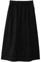 【ウーア/Uhr】のエンブロイダリー スカート ブラック|ID:prp329100004450729