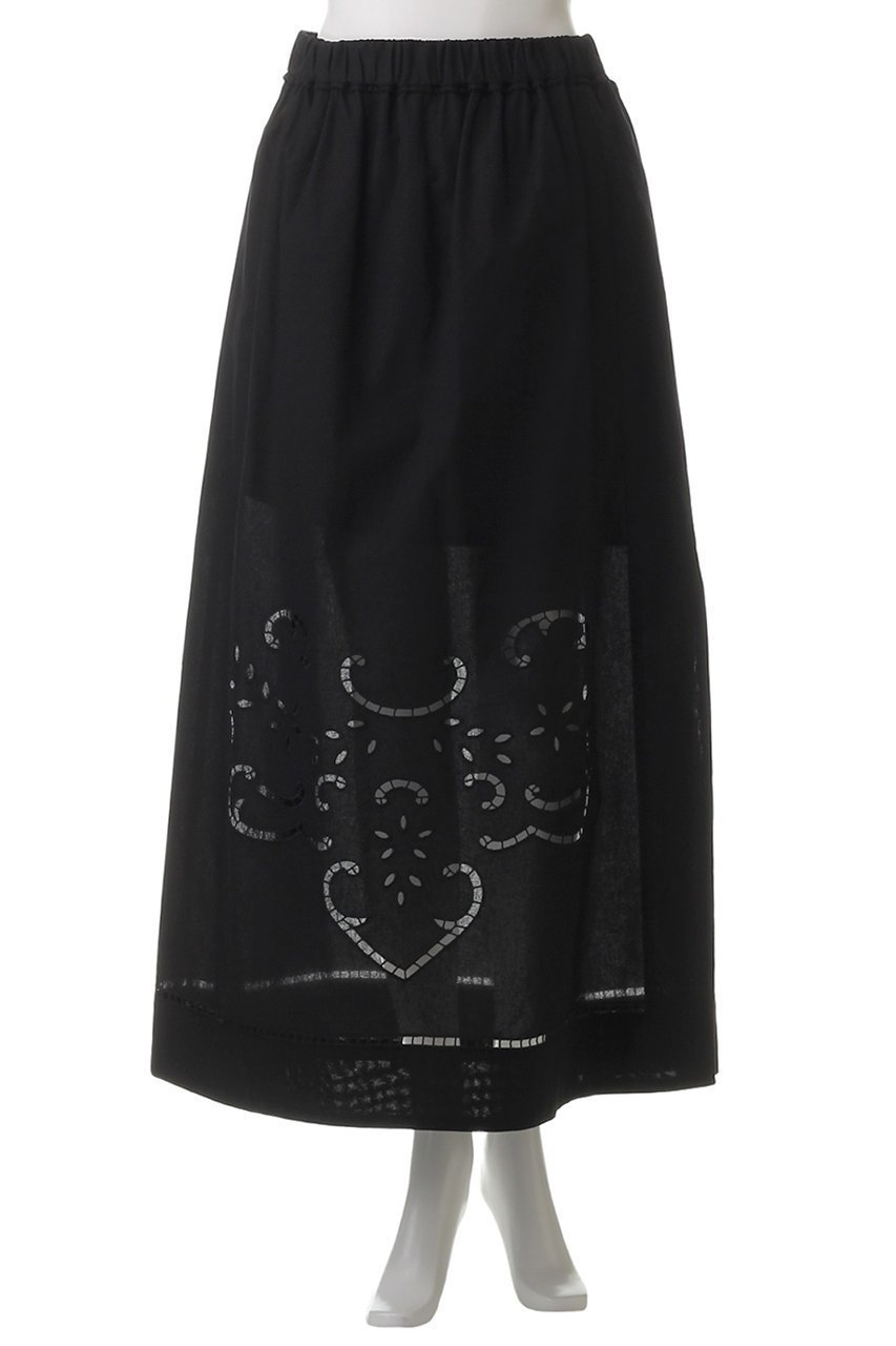 【ウーア/Uhr】のエンブロイダリー スカート 人気、トレンドファッション・服の通販 founy(ファニー) 　ファッション　Fashion　レディースファッション　Fashion for Women　スカート　Skirts　ロングスカート　Long Skirts / Maxi & Midi Skirts　エンブロイダリー　Embroidery Design　シンプル　Simple, Minimal　スリット　Slit, Slit Detail　フェミニン　Feminine, Girly　フレア　Flare, Flared　ロング　Long, Long-Length　夏　Summer　春　Spring　S/S・春夏　SS, Spring/Summer, Warm Season　other-2|ID: prp329100004450729 ipo3291000000035550864
