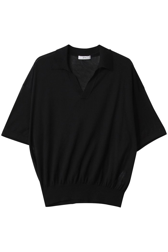 【エイトン/ATON】のCOMPACT コットンスキッパー ポロセーター インテリア・キッズ・メンズ・レディースファッション・服の通販 founy(ファニー) https://founy.com/ ファッション Fashion レディースファッション WOMEN トップス・カットソー Tops/Tshirt ニット Knit Tops プルオーバー Pullover シルク Silk ジャージ Jersey スキッパー Skipper セーター Sweater トレンド Trend ボトム Bottom ラグジュアリー Luxury リネン Linen リラックス Relax ワイド Wide NEW・新作・新着・新入荷 New Arrivals |ID: prp329100004450737 ipo3291000000031128935