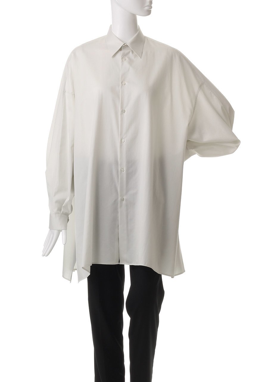 【グラフペーパー/Graphpaper】のSilicon Poplin Deep Slit Regular Collar Shirt/シャツ 人気、トレンドファッション・服の通販 founy(ファニー) 　ファッション　Fashion　レディースファッション　Fashion for Women　トップス・カットソー　Cut & Sew Tops　シャツ・ブラウス・オフィスカジュアル　Elegant Blouses & Button-Ups　なめらか　Smooth, Silky Texture　スリーブ　Sleeve, Long Sleeve / Short Sleeve　ドレープ　Drape, Draping Fabric　ロング　Long, Long-Length　エレガント 上品　Elegant　other-2|ID: prp329100004450743 ipo3291000000032848497