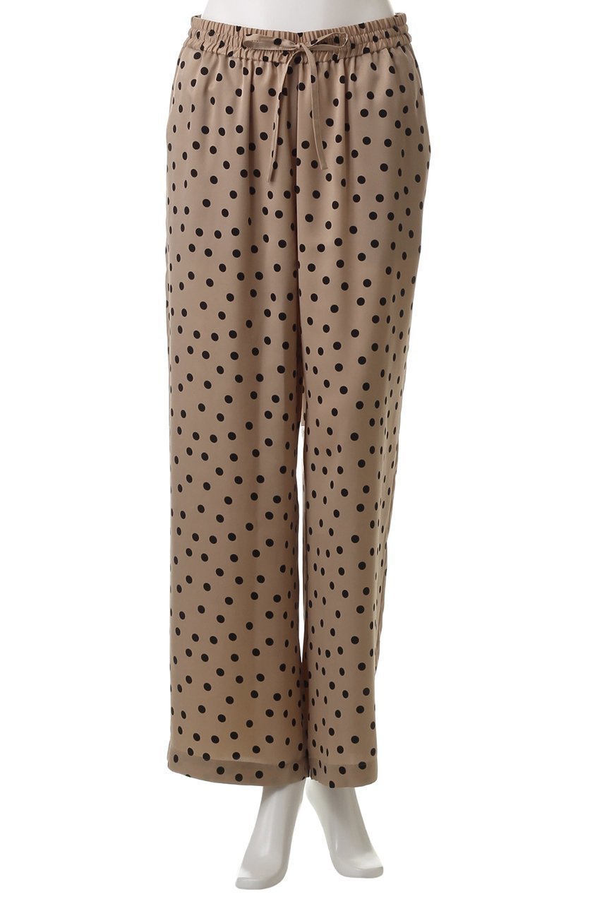 【ハウス オブ ロータス/HOUSE OF LOTUS】のドットサテンパンツ 人気、トレンドファッション・服の通販 founy(ファニー) 　ファッション　Fashion　レディースファッション　WOMEN　パンツ　Pants　サテン　Satin　シンプル　Simple　ストレート　Straight　ドット　Dot　ドレープ　Drape　ドローストリング　Drawstring　ワイド　Wide　エレガント 上品　Elegant　other-2|ID: prp329100004450758 ipo3291000000031253761