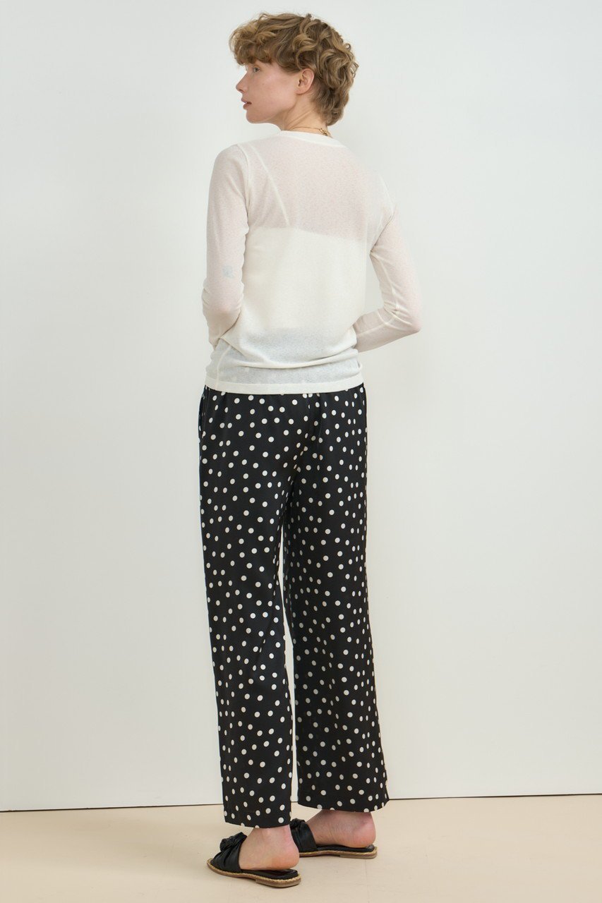 【ハウス オブ ロータス/HOUSE OF LOTUS】のドットサテンパンツ 人気、トレンドファッション・服の通販 founy(ファニー) 　ファッション　Fashion　レディースファッション　WOMEN　パンツ　Pants　サテン　Satin　シンプル　Simple　ストレート　Straight　ドット　Dot　ドレープ　Drape　ドローストリング　Drawstring　ワイド　Wide　エレガント 上品　Elegant　other-7|ID: prp329100004450758 ipo3291000000031617077
