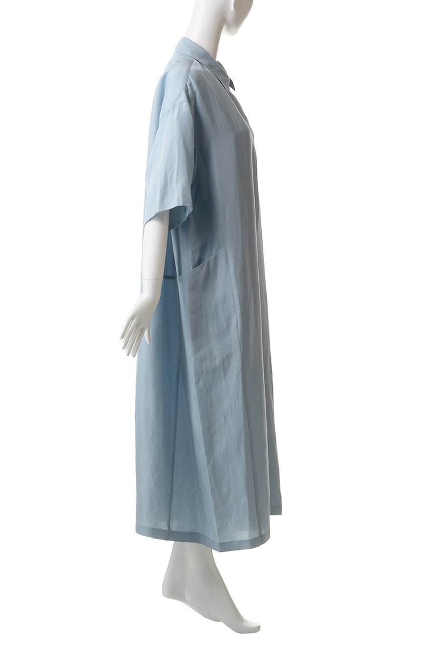 【ハウス オブ ロータス/HOUSE OF LOTUS】のレイヤードライクシャツワンピース 人気、トレンドファッション・服の通販 founy(ファニー) 　ファッション　Fashion　レディースファッション　WOMEN　ワンピース　Dress　シャツワンピース　Shirt Dresses　チュニック　Tunic　なめらか　Smooth　チュニック　Tunic　フロント　Front　ボックス　Box　リネン　Linen　ロング　Long　エレガント 上品　Elegant　other-3|ID: prp329100004450762 ipo3291000000031253791