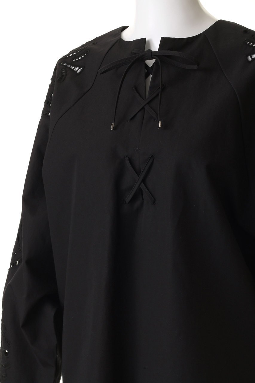 【プルミエ アロンディスモン/1er Arrondissement】のエンブロイダリーブラウス 人気、トレンドファッション・服の通販 founy(ファニー) 　ファッション　Fashion　レディースファッション　WOMEN　トップス・カットソー　Tops/Tshirt　シャツ/ブラウス　Shirts/Blouses　スリーブ　Sleeve　フェミニン　Feminine　フロント　Front　レース　Race　ロング　Long　エレガント 上品　Elegant　再入荷　Restock/Back In Stock/Re Arrival　other-5|ID: prp329100004450768 ipo3291000000031325194