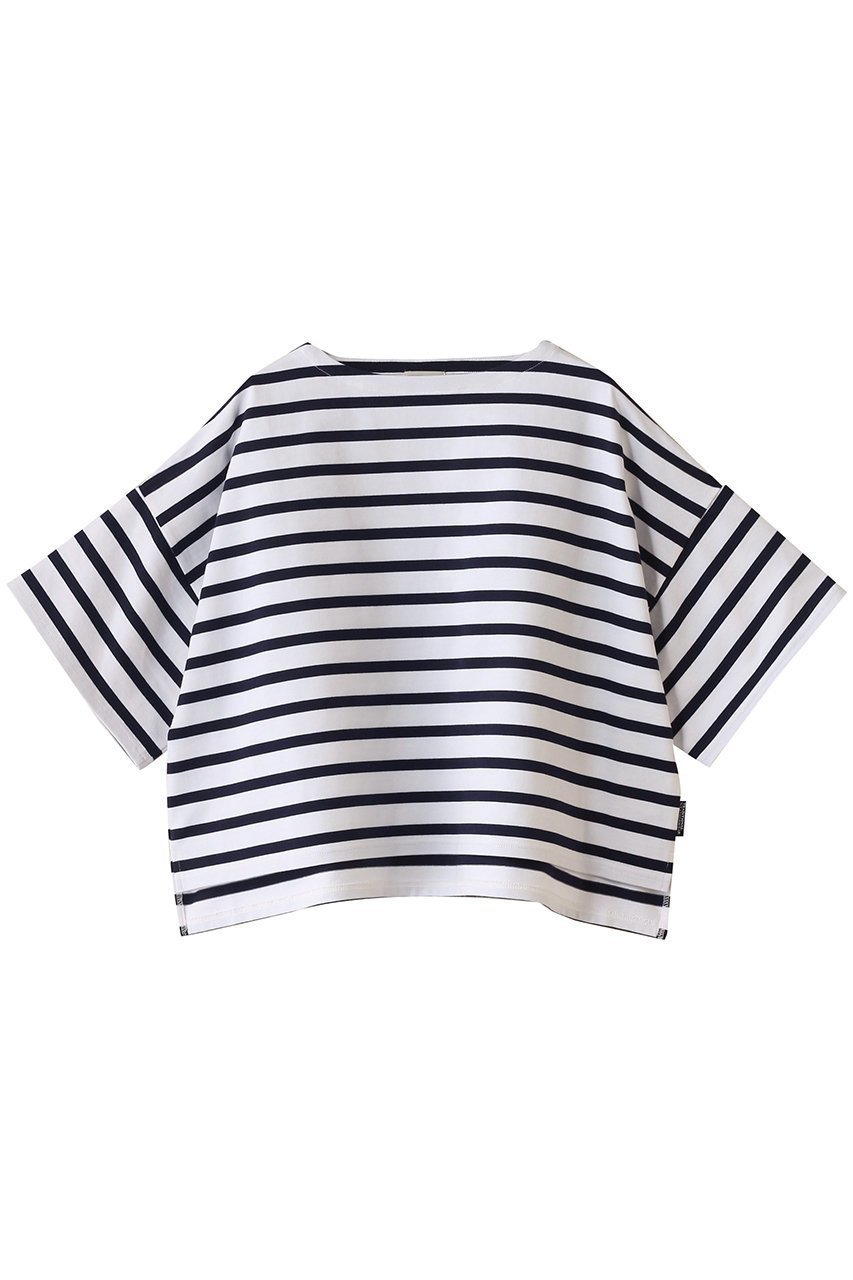 【エリオポール/heliopole】の【Traditional Weatherwear】LYNE ボーダー S/S カットソー インテリア・キッズ・メンズ・レディースファッション・服の通販 founy(ファニー) 　ファッション　Fashion　レディースファッション　Fashion for Women　トップス・カットソー　Cut & Sew Tops　シャツ・ブラウス・オフィスカジュアル　Elegant Blouses & Button-Ups　ロングTシャツ・Tシャツ　Longline T-Shirts & Tees　カットソー・ベーシックTシャツ　Cut-and-Sewn Tops / Stretch Tees & Basics　カットソー　Cut and Sewn Top　ショルダー　Shoulder, Shoulder Strap　ショート　Short, Short Length　スリーブ　Sleeve, Long Sleeve / Short Sleeve　デニム　Denim, Jeans Material　ドロップ　Drop Shoulder, Dropped Style　バランス　Balance, Style Balance　フレンチ　French, French Style　ボーダー　Border, Stripe　リラックス　Relax, Relaxed Fit　ワイド　Wide, Wide Fit　夏　Summer　S/S・春夏　SS, Spring/Summer, Warm Season　ネイビー|ID: prp329100004450774 ipo3291000000032862191