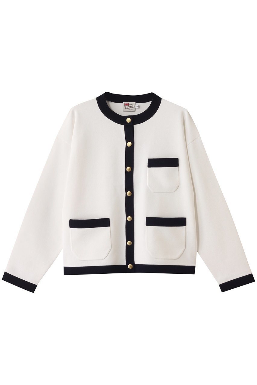 【エリオポール/heliopole】の【Traditional Weatherwear】ARKLEY ニット インテリア・キッズ・メンズ・レディースファッション・服の通販 founy(ファニー) 　ファッション　Fashion　レディースファッション　Fashion for Women　トップス・カットソー　Cut & Sew Tops　ニット　Knit Tops & Sweaters　カジュアルプルオーバー・ニットトップス　Pullovers & Knit Tops / Casual Pullovers　クラシック　Classic, Timeless Style　フロント　Front, Front Design　エレガント 上品　Elegant　アイボリー|ID: prp329100004450777 ipo3291000000032937345