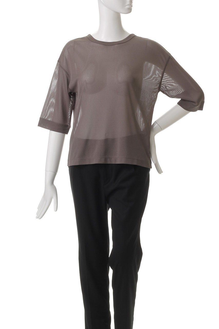 【エリオポール/heliopole】のシアーストライプTシャツ 人気、トレンドファッション・服の通販 founy(ファニー) 　ファッション　Fashion　レディースファッション　WOMEN　トップス・カットソー　Tops/Tshirt　シャツ/ブラウス　Shirts/Blouses　ロング / Tシャツ　T-Shirts　カットソー　Cut and Sewn　キャミソール　Camisole　シアー　Sheer　ショート　Short　ストライプ　Stripe　スリーブ　Sleeve　タンク　Tank　other-2|ID: prp329100004450778 ipo3291000000031253894