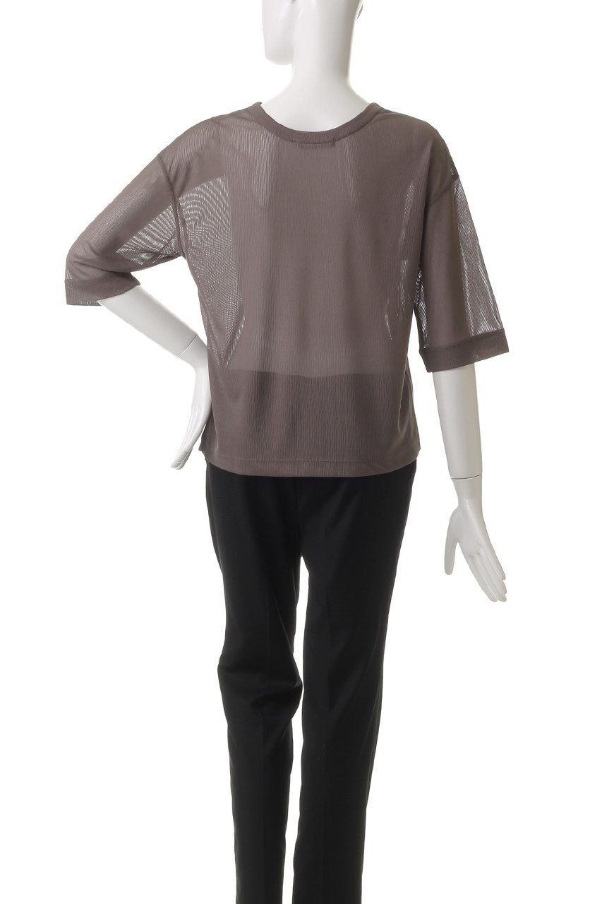 【エリオポール/heliopole】のシアーストライプTシャツ 人気、トレンドファッション・服の通販 founy(ファニー) 　ファッション　Fashion　レディースファッション　WOMEN　トップス・カットソー　Tops/Tshirt　シャツ/ブラウス　Shirts/Blouses　ロング / Tシャツ　T-Shirts　カットソー　Cut and Sewn　キャミソール　Camisole　シアー　Sheer　ショート　Short　ストライプ　Stripe　スリーブ　Sleeve　タンク　Tank　other-4|ID: prp329100004450778 ipo3291000000031253898