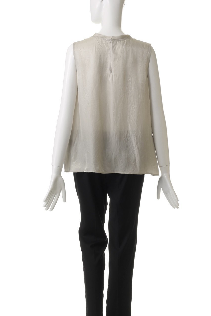 【エリオポール/heliopole】のクレープシアースリーブレスブラウス 人気、トレンドファッション・服の通販 founy(ファニー) ファッション Fashion レディースファッション Fashion for Women トップス・カットソー Cut & Sew Tops キャミソール&ノースリーブ Camisoles & Sleeveless Tops シャツ・ブラウス・オフィスカジュアル Elegant Blouses & Button-Ups ギャザー Gathered, Ruffled スリット Slit, Slit Detail ノースリーブ Sleeveless, No-Sleeve エレガント 上品 Elegant 夏 Summer other-4|ID: prp329100004450779 ipo3291000000035878852