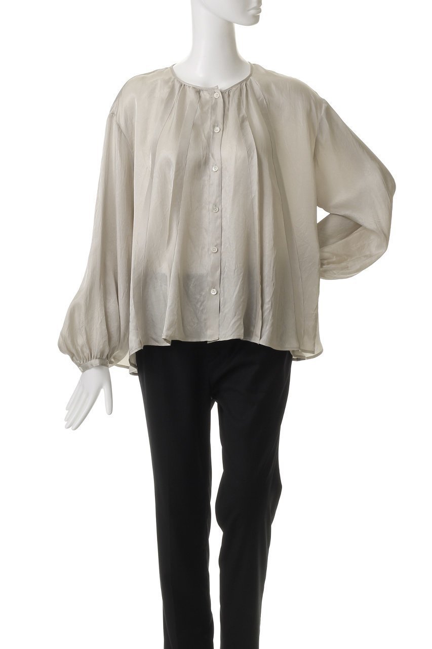 【エリオポール/heliopole】のクレープシアーギャザーブラウス 人気、トレンドファッション・服の通販 founy(ファニー) 　ファッション　Fashion　レディースファッション　Fashion for Women　トップス・カットソー　Cut & Sew Tops　シャツ・ブラウス・オフィスカジュアル　Elegant Blouses & Button-Ups　エアリー　Airy Texture　ギャザー　Gathered, Ruffled　シアー　Sheer, See-Through　スリーブ　Sleeve, Long Sleeve / Short Sleeve　トレンド　Trend, Trending Now　ロング　Long, Long-Length　エレガント 上品　Elegant　夏　Summer　春　Spring　S/S・春夏　SS, Spring/Summer, Warm Season　other-2|ID: prp329100004450780 ipo3291000000035063971