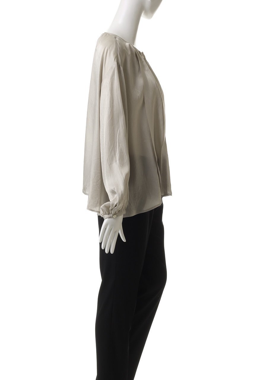 【エリオポール/heliopole】のクレープシアーギャザーブラウス 人気、トレンドファッション・服の通販 founy(ファニー) 　ファッション　Fashion　レディースファッション　Fashion for Women　トップス・カットソー　Cut & Sew Tops　シャツ・ブラウス・オフィスカジュアル　Elegant Blouses & Button-Ups　エアリー　Airy Texture　ギャザー　Gathered, Ruffled　シアー　Sheer, See-Through　スリーブ　Sleeve, Long Sleeve / Short Sleeve　トレンド　Trend, Trending Now　ロング　Long, Long-Length　エレガント 上品　Elegant　夏　Summer　春　Spring　S/S・春夏　SS, Spring/Summer, Warm Season　other-3|ID: prp329100004450780 ipo3291000000035063973