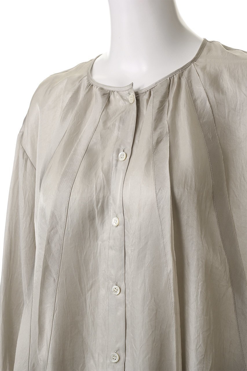 【エリオポール/heliopole】のクレープシアーギャザーブラウス 人気、トレンドファッション・服の通販 founy(ファニー) 　ファッション　Fashion　レディースファッション　Fashion for Women　トップス・カットソー　Cut & Sew Tops　シャツ・ブラウス・オフィスカジュアル　Elegant Blouses & Button-Ups　エアリー　Airy Texture　ギャザー　Gathered, Ruffled　シアー　Sheer, See-Through　スリーブ　Sleeve, Long Sleeve / Short Sleeve　トレンド　Trend, Trending Now　ロング　Long, Long-Length　エレガント 上品　Elegant　夏　Summer　春　Spring　S/S・春夏　SS, Spring/Summer, Warm Season　other-5|ID: prp329100004450780 ipo3291000000035063977