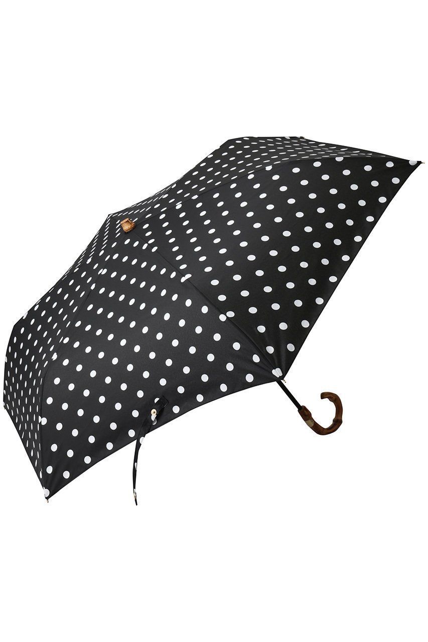 【エリオポール/heliopole】の【Traditional Weatherwear】FOLDING BAMBOO DOT/折りたたみ傘 インテリア・キッズ・メンズ・レディースファッション・服の通販 founy(ファニー) 　ファッション　Fashion　レディースファッション　Fashion for Women　レイングッズ・傘・晴雨兼用傘　Umbrellas & Rain Gear　クラシカル　Classical, Vintage-Inspired　コンパクト　Compact, Small Size　ドット　Polka Dot, Dot Pattern　ハンカチ　Handkerchief, Hanky　エレガント 上品　Elegant　傘　Umbrella, Parasol　再入荷　Restock / Back in Stock　時計　Watch, Wristwatch　軽量　Lightweight, Ultra Light　ブラック|ID: prp329100004450782 ipo3291000000032799617