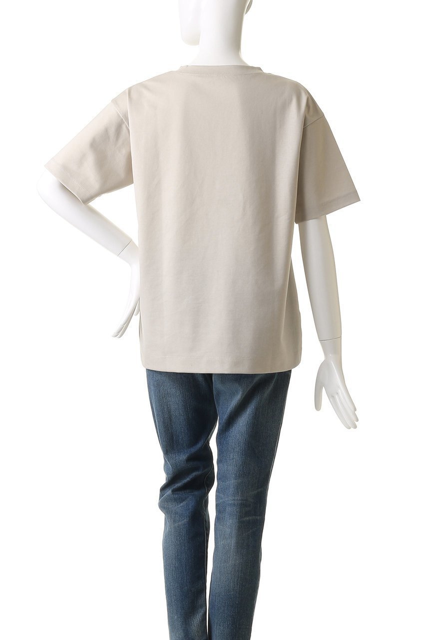 【ウィムガゼット/Whim Gazette】のスーピマコットンTシャツ 人気、トレンドファッション・服の通販 founy(ファニー) 　ファッション　Fashion　レディースファッション　WOMEN　トップス・カットソー　Tops/Tshirt　シャツ/ブラウス　Shirts/Blouses　ロング / Tシャツ　T-Shirts　カットソー　Cut and Sewn　なめらか　Smooth　ショート　Short　シンプル　Simple　スリット　Slit　スリーブ　Sleeve　デニム　Denim　エレガント 上品　Elegant　other-4|ID: prp329100004450783 ipo3291000000031253929