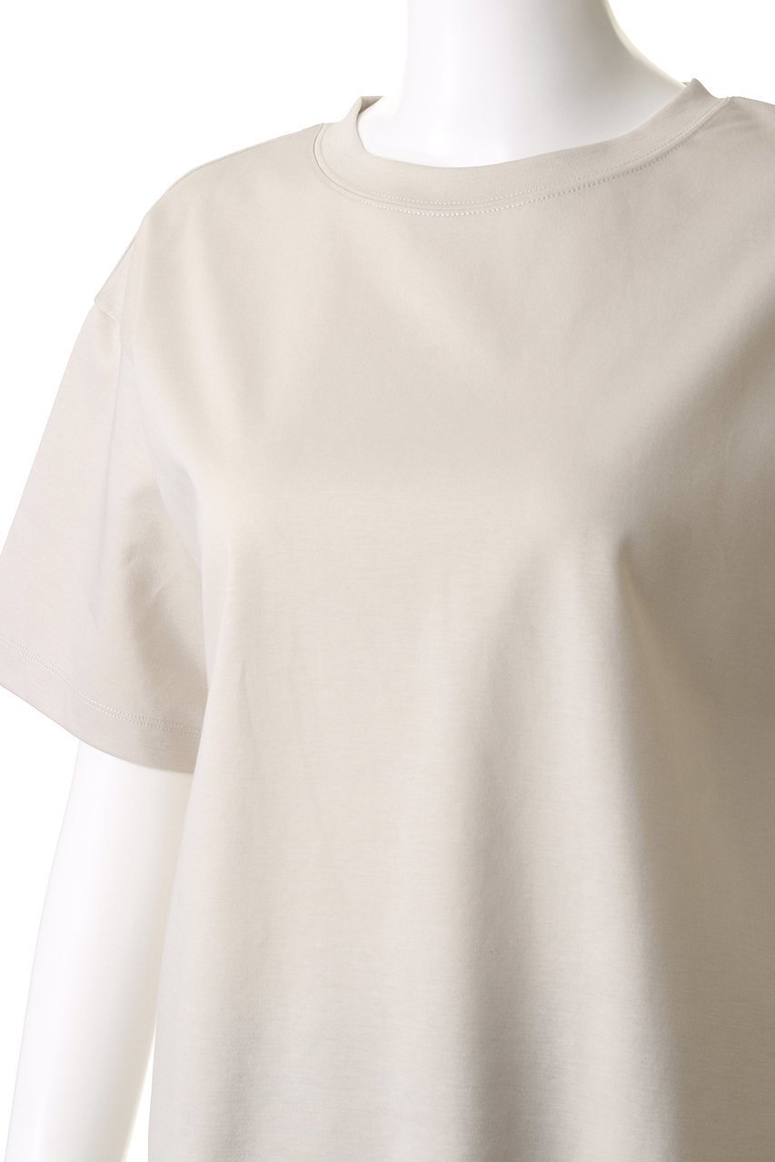 【ウィムガゼット/Whim Gazette】のスーピマコットンTシャツ 人気、トレンドファッション・服の通販 founy(ファニー) 　ファッション　Fashion　レディースファッション　WOMEN　トップス・カットソー　Tops/Tshirt　シャツ/ブラウス　Shirts/Blouses　ロング / Tシャツ　T-Shirts　カットソー　Cut and Sewn　なめらか　Smooth　ショート　Short　シンプル　Simple　スリット　Slit　スリーブ　Sleeve　デニム　Denim　エレガント 上品　Elegant　other-5|ID: prp329100004450783 ipo3291000000031325211